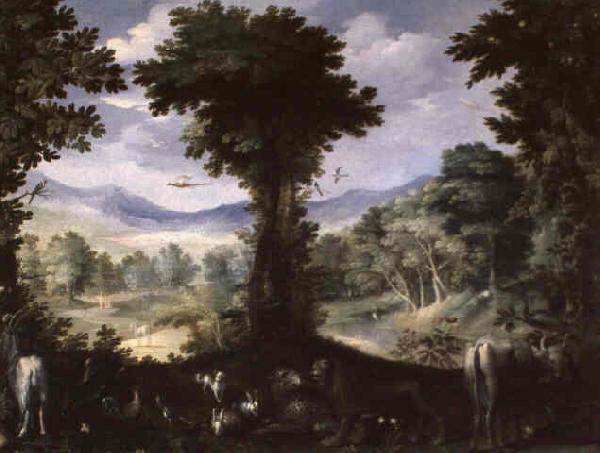 PROCACCINI, Carlo Antonio Garden of Eden Sweden oil painting art